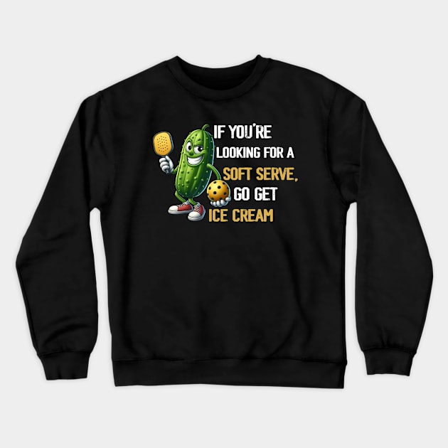 Funny Pickleball, Paddleball Sports Lover Racquetball Crewneck Sweatshirt by Emouran